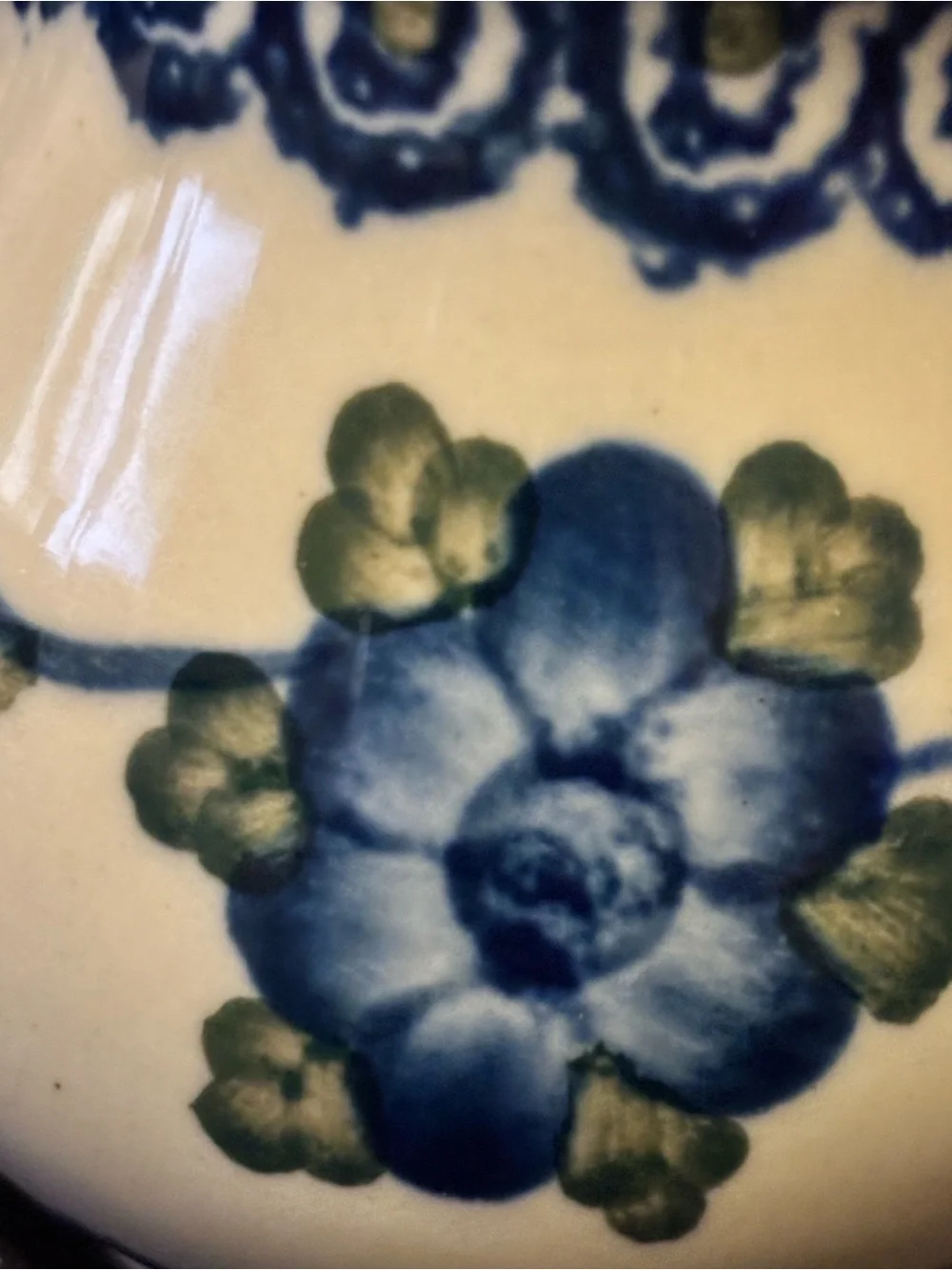 Polish Pottery Blue Poppy Small Cream Pitcher